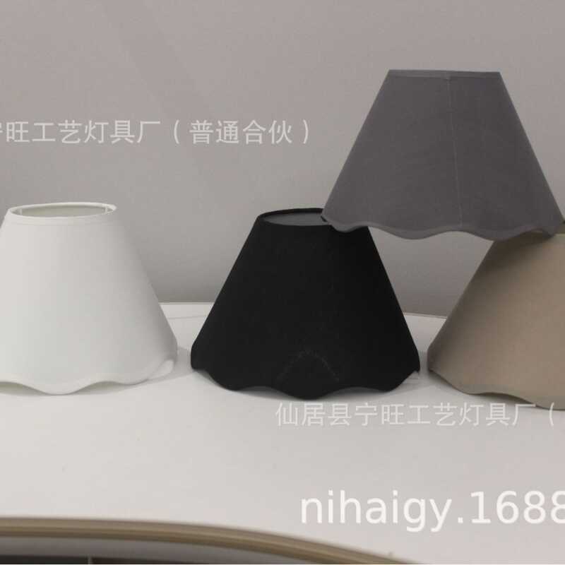 โคมไฟโคมไฟตั้งโต๊ะผ้า Wave Line E27/E14 โคมไฟตั้งโต๊ะโคมไฟ