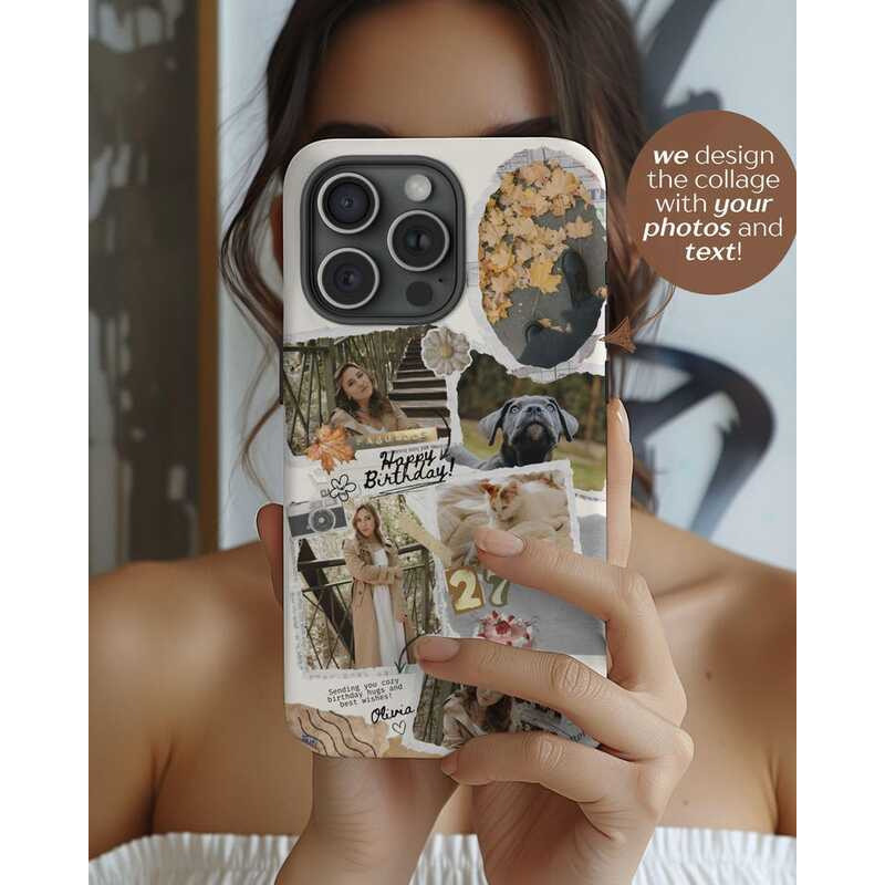 (สต็อกในพื้นที่) ภาพที่กําหนดเอง Collage เคสโทรศัพท์กันกระแทก Soft Tpu Case สําหรับ Iphone Samsung ส
