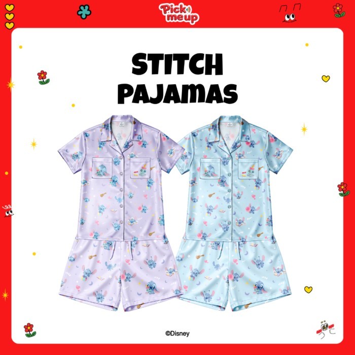 Pick Me Up ชุดนอนพิมพ์ลาย STITCH ลิขสิทธิ์ Disney