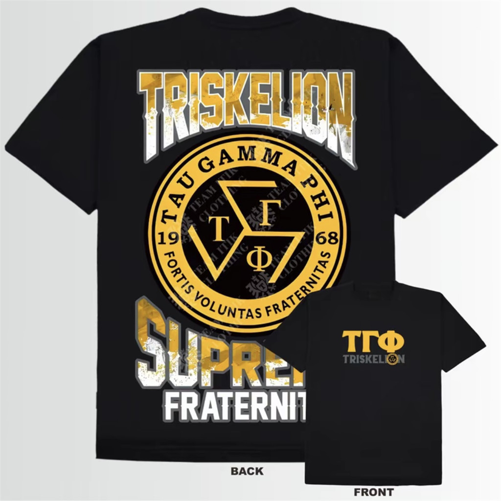 TRISKELION FRATSHIRT57 YEARS TAUGAMMA PHIFRATSHIRTBROD T SHIRT1968-26NEWDESIGNS2026