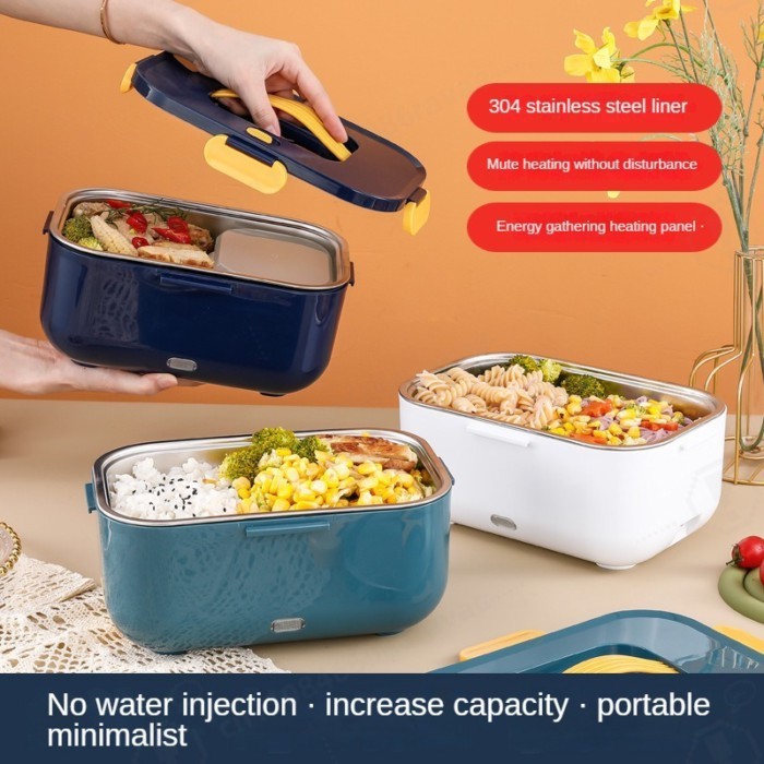 110V 220V Home Electric Heating Box Electric Lunch Box Without Water Injection Heating Lunch Box 2L