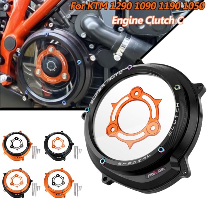 Motorcycle Engine Clear Clutch Cover for KTM Super Duke 1290 R GT 1290R 1290GT 1290 SuperDuke R/GT