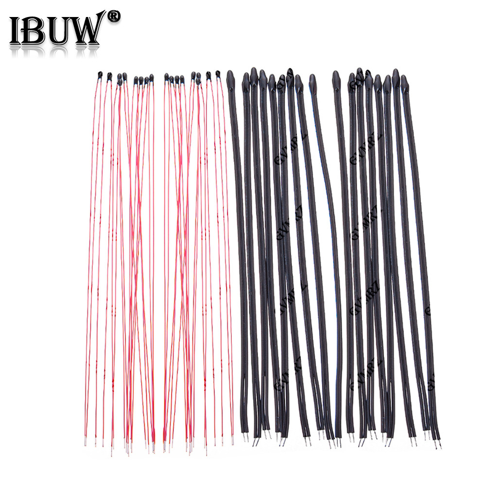 10PCS MF52 แบบมีสาย NTC Thermistor 1% 10 ซม. 10K 100K 3435 3950