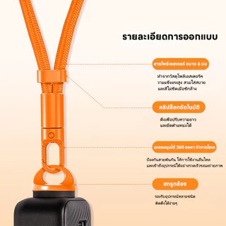 สายรัดข้อมือสำหรับ Insta360 Luna Ultra X5 X4 X3 GO Ace Pro Pocket 4P 4 3 Action พร้อมสกรู 1/4 นิ้ว ป้องกันการสูญหาย