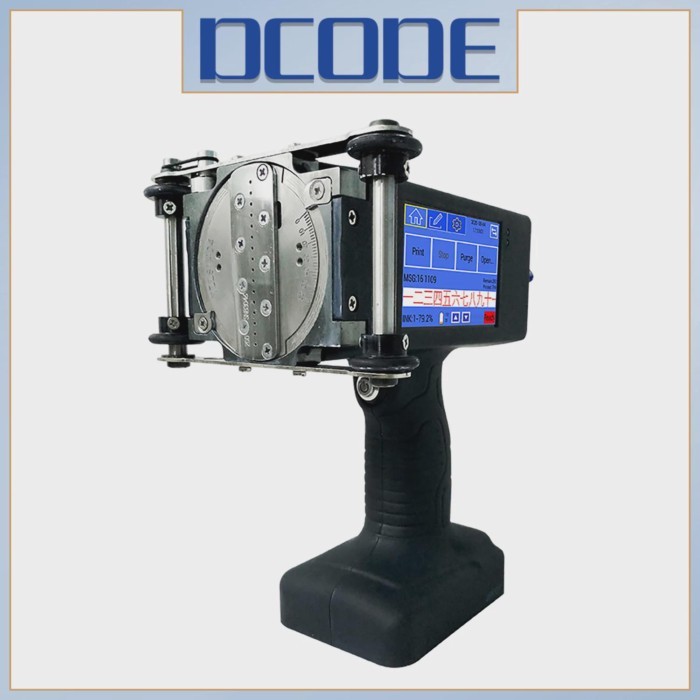 DCODE PQ1 Large Character Dotting Inkjet Printer 25-60mm Handheld Inkjet Printer QR Bar Batch Code