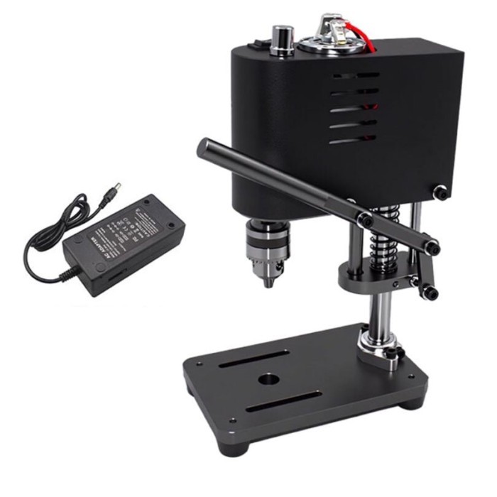 Household bench drill, precision electric drill, mini bench drill press - small DC variable speed e