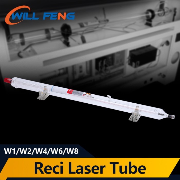 Will Feng Reci W2 W4 W6 Co2 Laser Tube 90w 100w 130w Length 1650mm Dia 80mm Glass Lamp 10000 Hours
