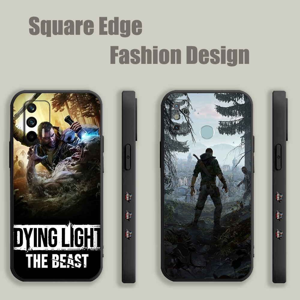ปลอกสําหรับ Redmi หมายเหตุ 11 8 9 9t Pro Plus Dying Light The Beast KLS05 เคสโทรศัพท์ขอบสี่เหลี่ยม