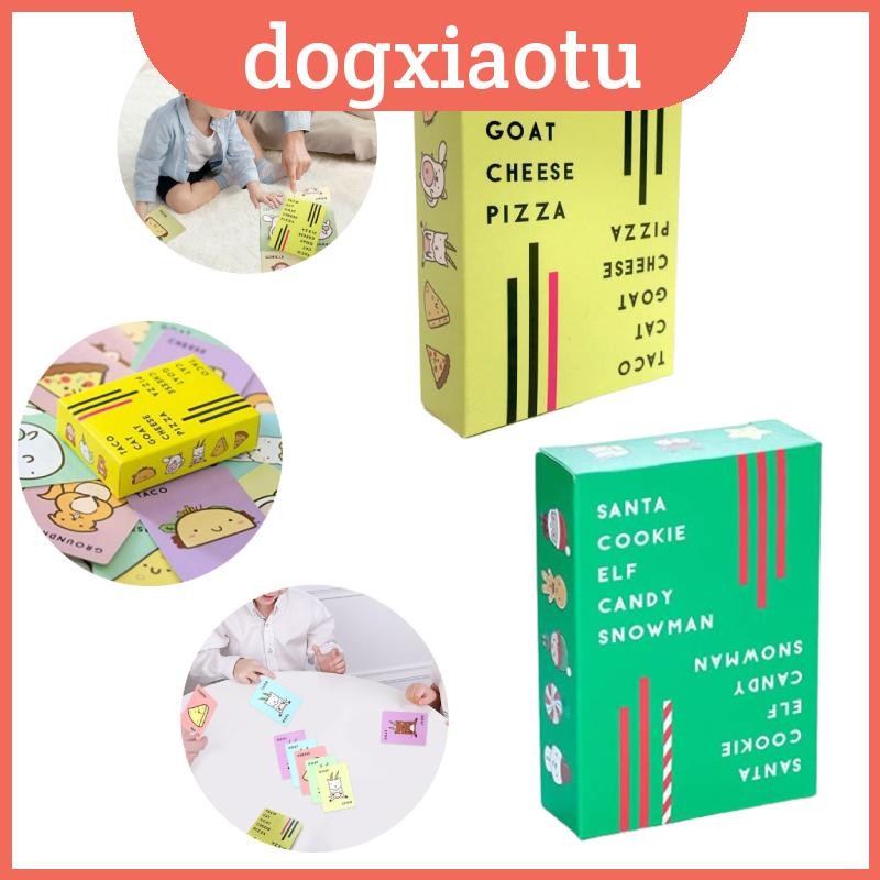 Hilarious Fastpaced และ Taco Cat Goat Cheese Pizza การ์ดเกมสําหรับเพื่อนและครอบครัว