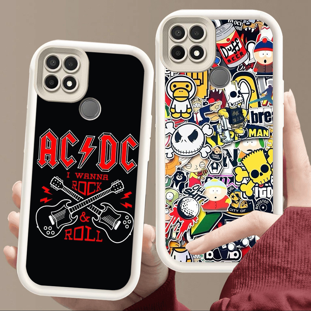 สําหรับRealme Narzo C20A 8S 20 C21 8 C12 30A C25Y C15 C11 C25 C20 C25S C21Y 2021 Pro 5Gนุ่มสีขาวE77แ