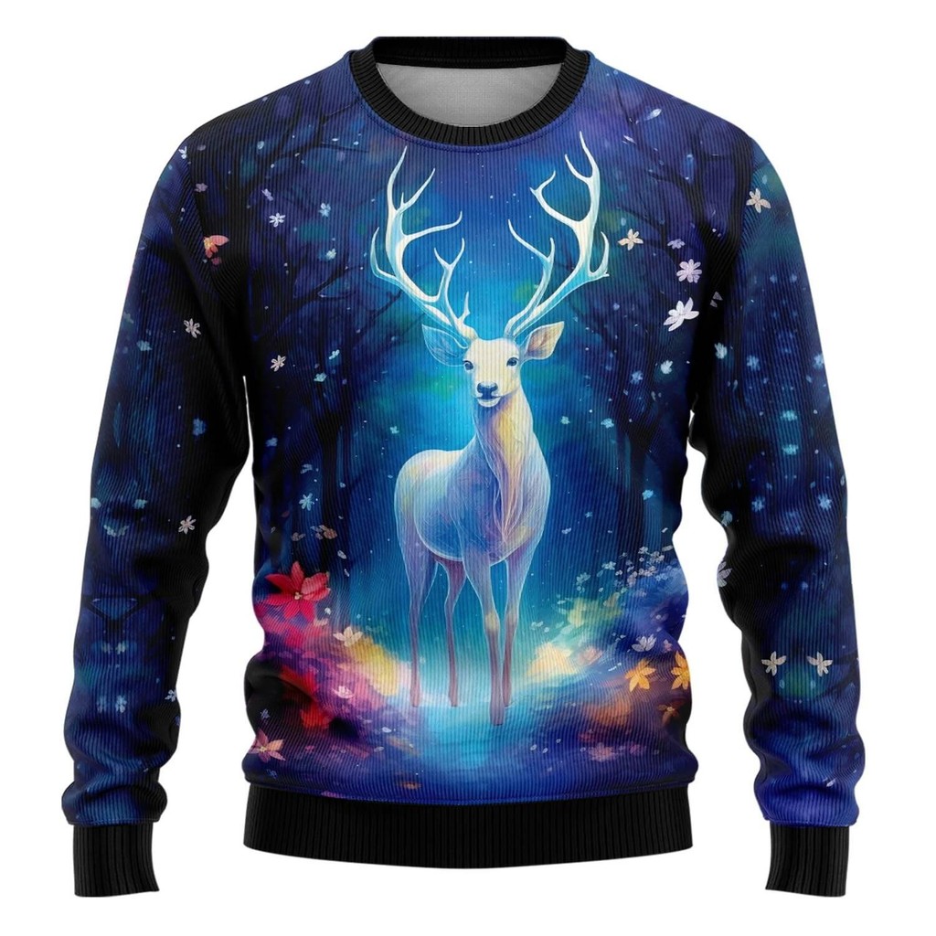 Santa Ugly Christmas เสื้อกันหนาวเสื้อผ้า Unisex Gnome & Snowmans เสื้อกันหนาวบุรุษ Xmas วันหยุดลูกเ