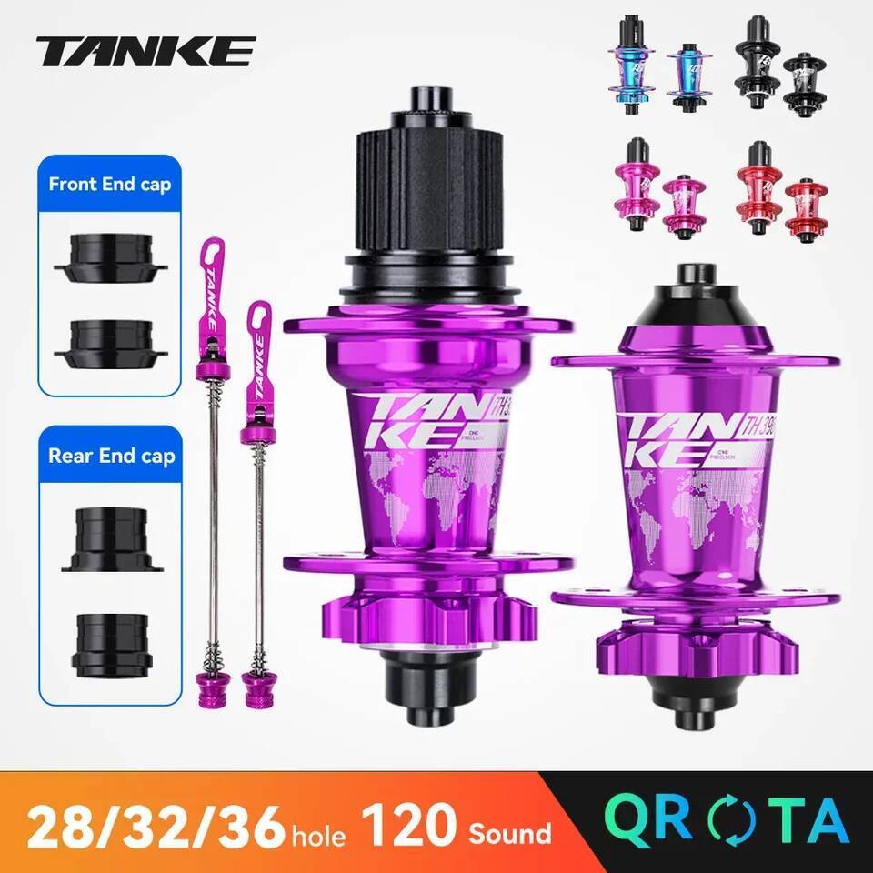 TANKE 120 ฮับสำหรับจักรยานเสือภูเกา MTB พร้อมแผ่นดิสก์เบรค รองรับ Quick Release และ Thru-Axle ขนาด 28, 32, 36 หลุม