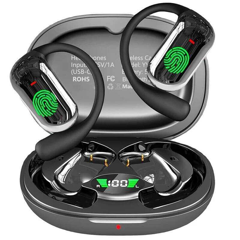 OWS AI การแปลหูไร้สายหูฟังแบบเรียลไทม์ BT 5.4 EarBuds พร้อม 144 ออนไลน์ Translate Langges สําหรับการ