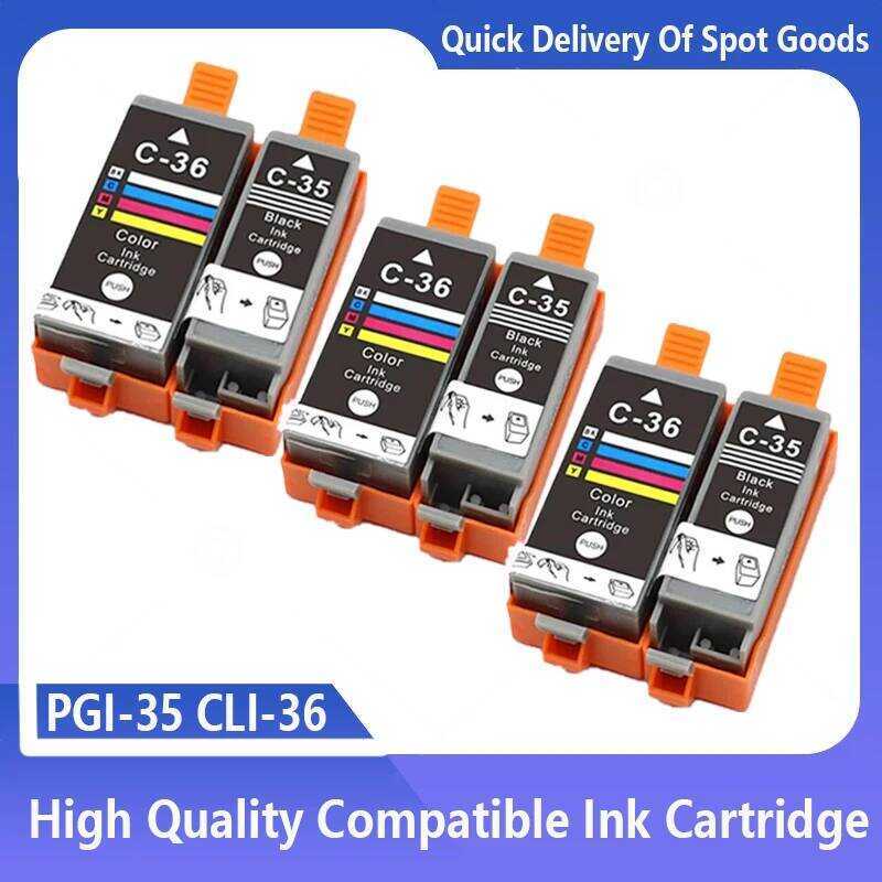PGI-35 PGI35 PGI-35BK CLI-36 CLI36 Jet ตลับหมึกสําหรับ Canon PIXMA IP100 IP110 IP100B TR150 Mini 260