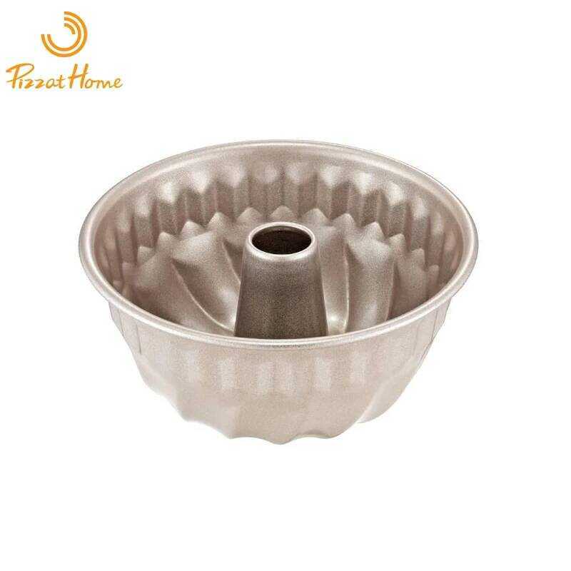 C Pizzathome 4 Pcs Set Mini Bread Pan Set 4 Inch Non-Stick Tube Pan Kugelhopf Mold For Oven And Ins