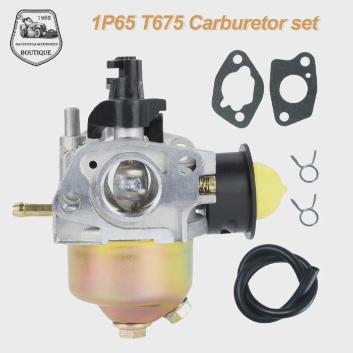 1P65 T675 Carburetor MTD Troy Bilt T375 475 1P70F 751-10310 for Garden Machinery Lawn Mower Carb