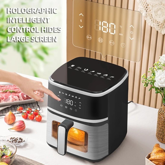 M Multifunctional Intelligent Electric Fryer Oven Household Visible Air Fryers