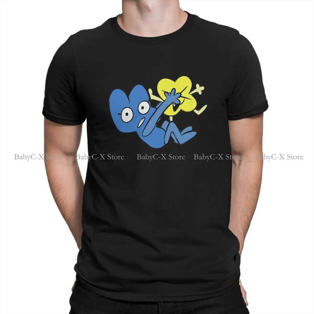Battle สําหรับ Dream Island BFDI 4 และ X โพลีเอสเตอร์เสื้อยืดสําหรับชาย Four และ X นุ่มฤดูร้อนเสื้อ 