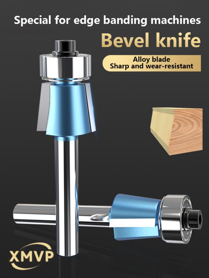 Special edge trimming knives for woodworking edge banding machines, bevel knives, 2-edge and 3-edge