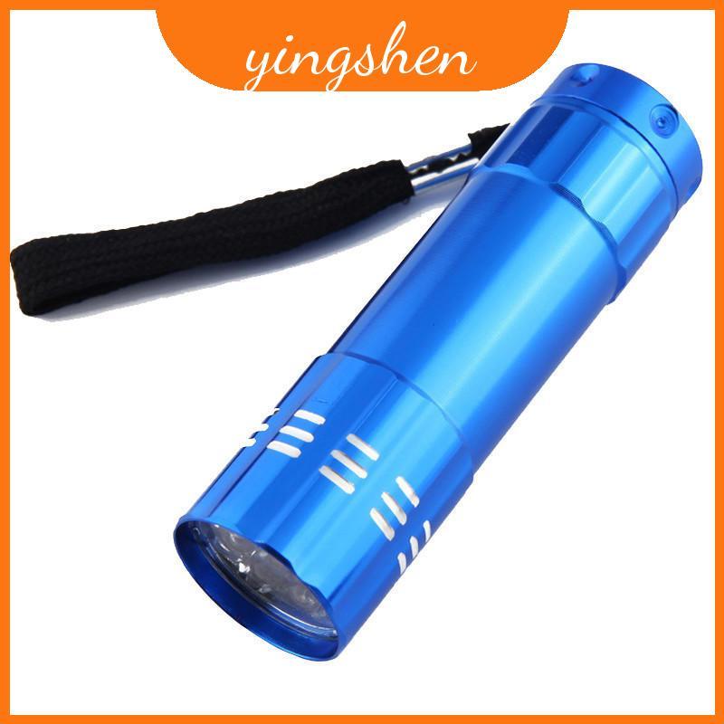 ไฟฉายแบบชาร์จไฟได้ UV พร้อมไฟ UV Nine Led สําหรับการตรวจสอบสกุลเงินและการทดสอบเรืองแสงในการค้นหาการเ