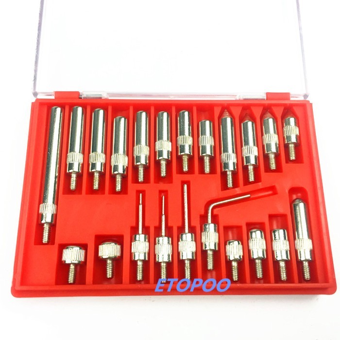 Dial Indicator 22Pcs M2.5 and 4-48 Thread Tip For Dial & Test Indicators Steel Dial Indicator Point