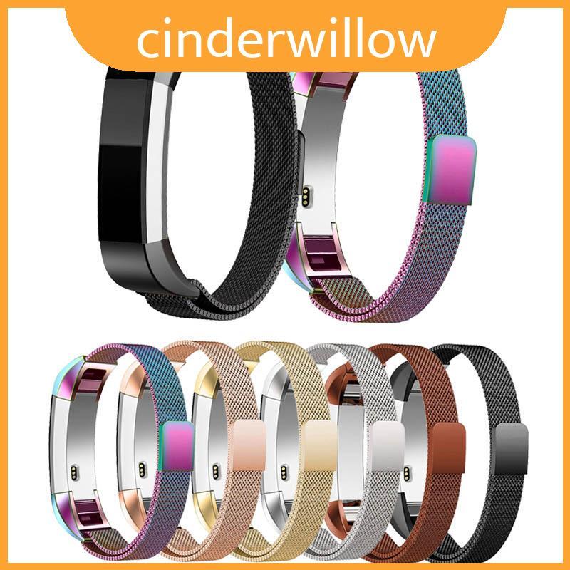 Fitbit Alta Fashion Band ทนทาน Magnetic Milanese Loop Steel Stainless
