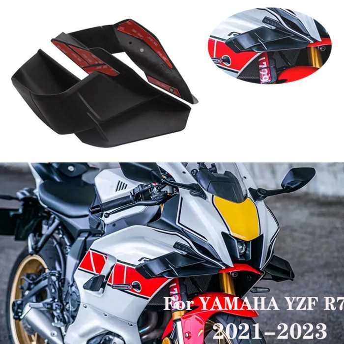 For YAMAHA YZF-R7 YZF R7 2021-2023 Motorcycle Accessories Winglet Aerodynamic Side Wing ABS Fin Spo