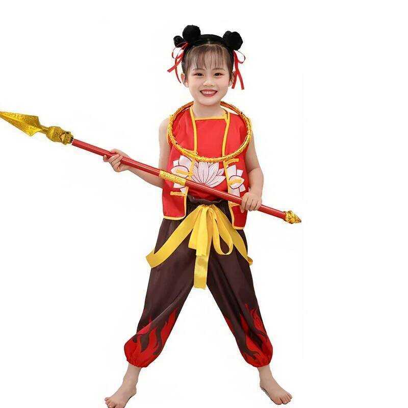 W 11 Pièces Nezha 2 Anime Cosplay Ensemble De Costumes Pour Enfants Garçons Es Jeu De Rôle Hallowma