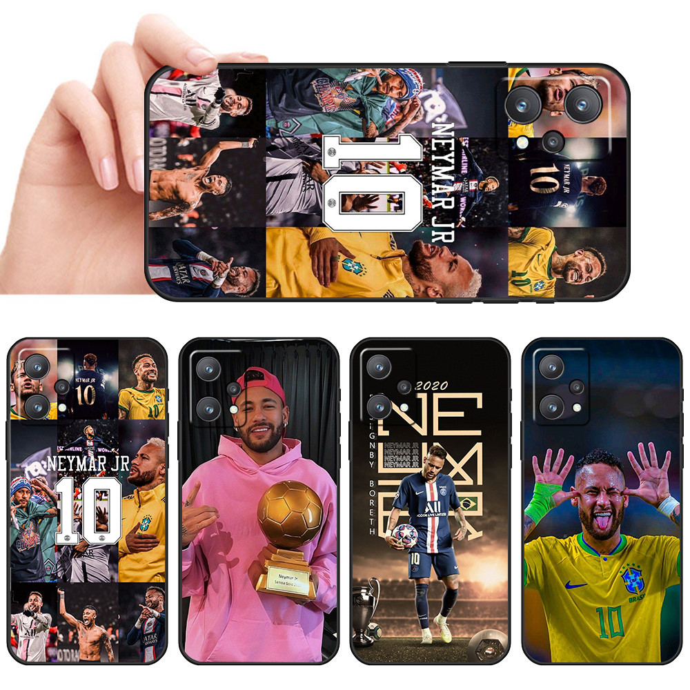 เคสโทรศัพท์สีดําแบบนุ่มสําหรับRealme V25 Q5 9 4G 9 Pro Plus 5G SX36 neymar Jrปลอกป้องกันการตกฝาครอบป