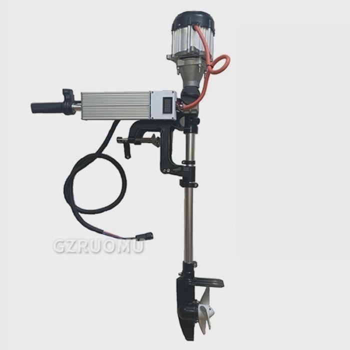Electric Outboard Motor Boat Engine 48V/60V /72V 1000W Electric Start Marine Trolley Driver Brushle