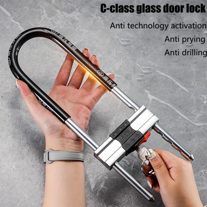 Bicycle Combination U-Shaped Lock, Heavy-Duty U-Shaped Lock Combination Electric Scooter Motorcycle