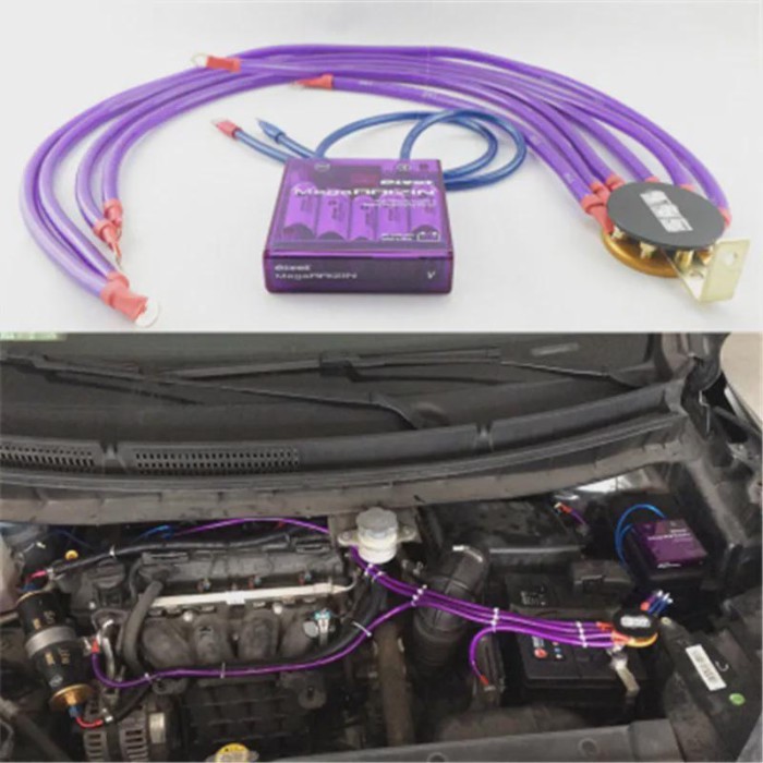 Universal Car Fuel Saver Voltage Stabilizer the New Purple Pivor Mega-RAIZIN High Capacity System &