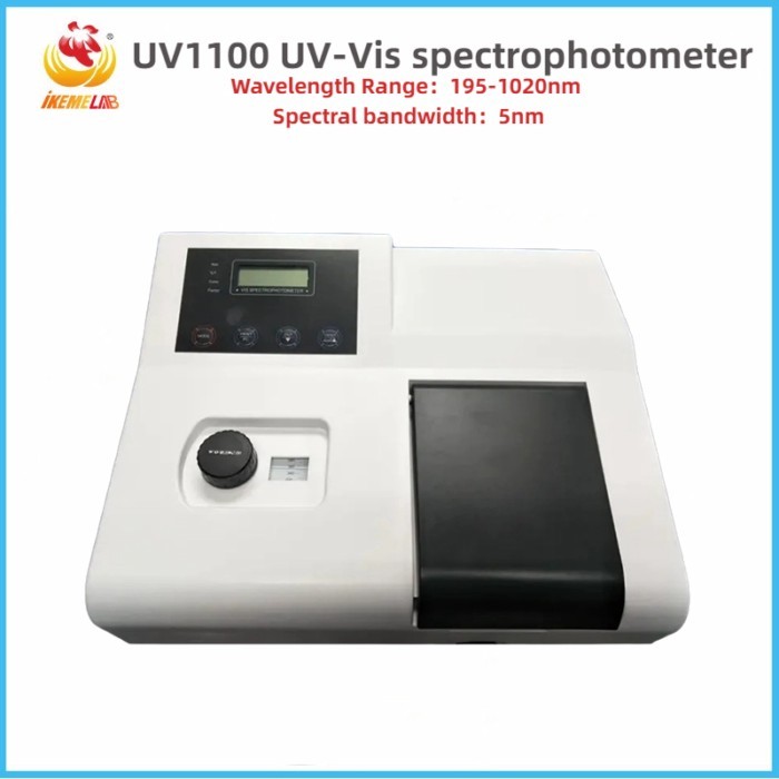 WEIAI Laboratory UV Vis Spectrophotometer Water Detection Basic Model Photometer Visible 1020nm Spe