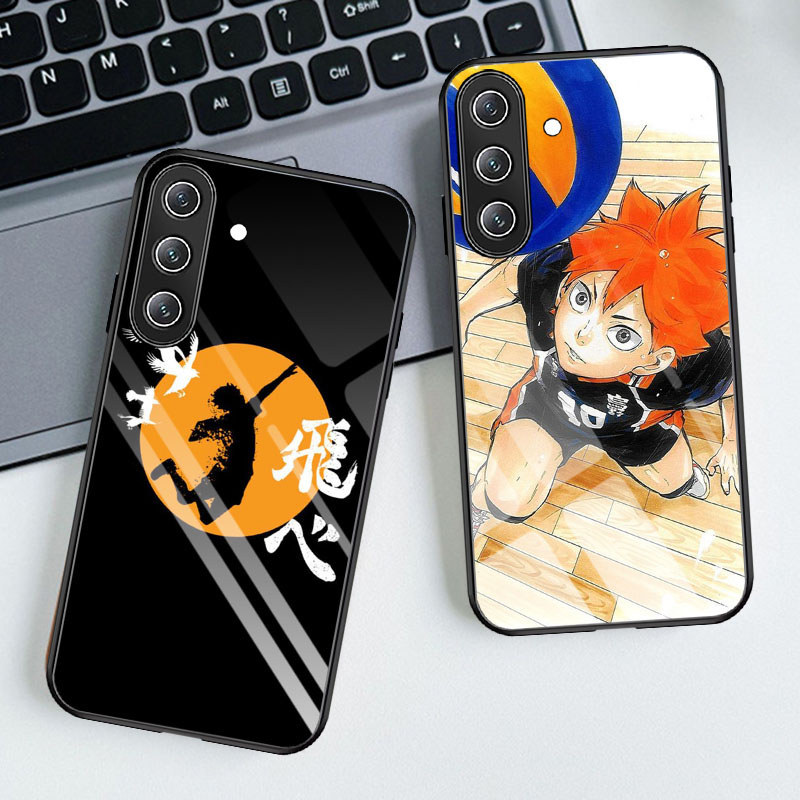 T-13 Haikyuu กระจกนิรภัยสําหรับ Samsung A05S M17 A15 A24 A04S A14 A17 A56 A16 5G กรณี