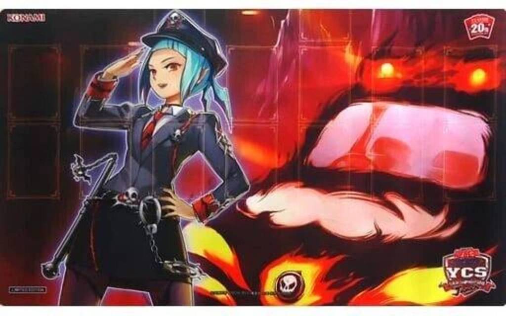 Konami Yugioh Beat Cop จาก Hell DuelSet YCSJ 2018 Playmat เกมต่อสู้ใหม่กับ Mousepad