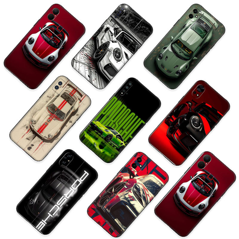 Porsche 911 GT3 RS รถสปอร์ตมีสไตล์ ^ PC-3 สําหรับ Huawei Nova 2i 2 Lite 3 3i 4E 5i 5T 7 SE 8i Y61 10