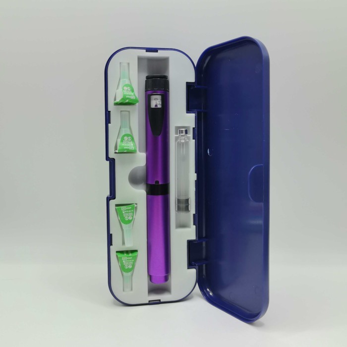 ChiJiaoDr Reusable Syringe Rotating Compression Injection Pen with Cartridge Adjustable Insulin Inj