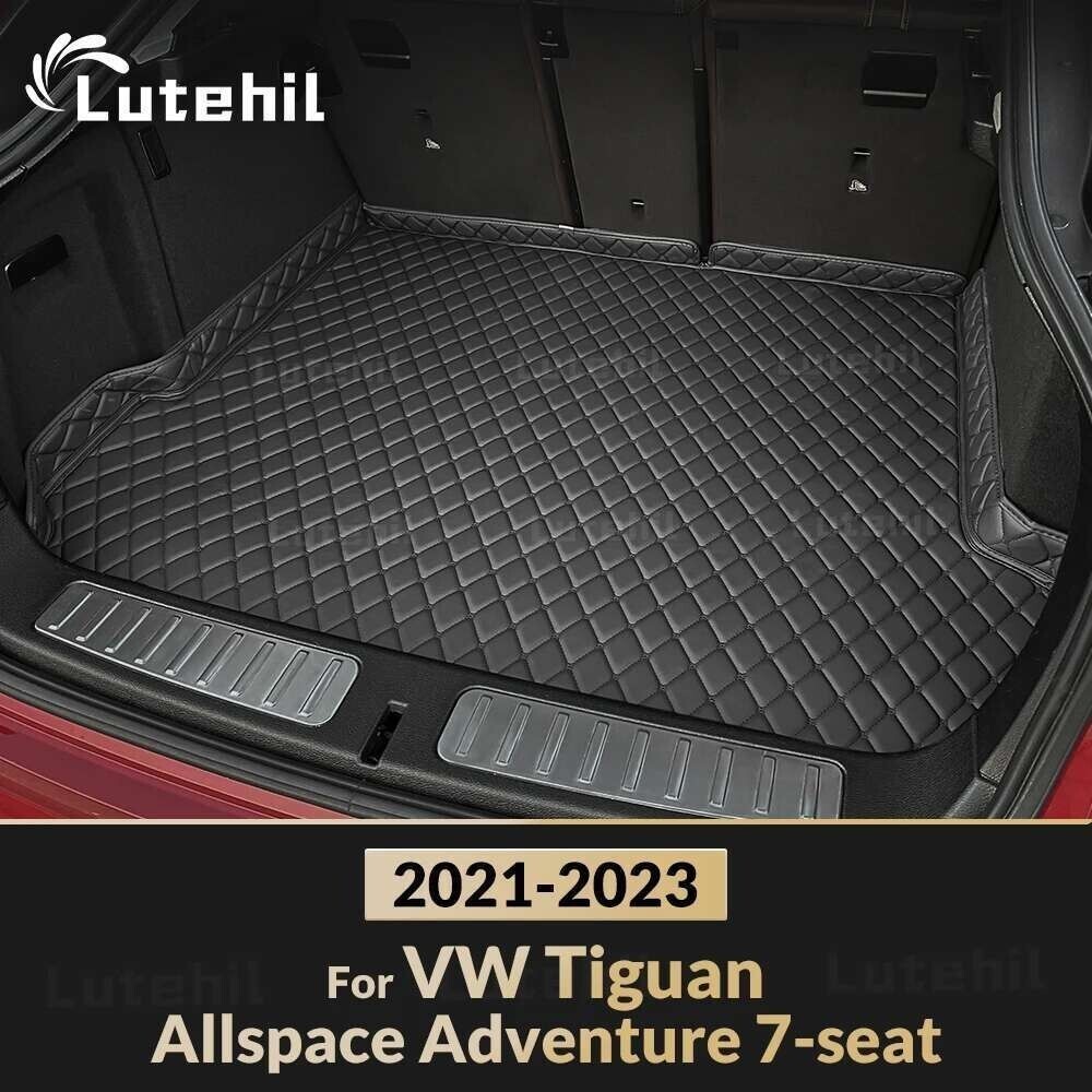 สําหรับโฟล์คสวาเก้น VW Tiguan L (Allspace) 7 ที่นั่ง 2021 2022 2023 รถ Trunk Mat Custom Cargo Liner 