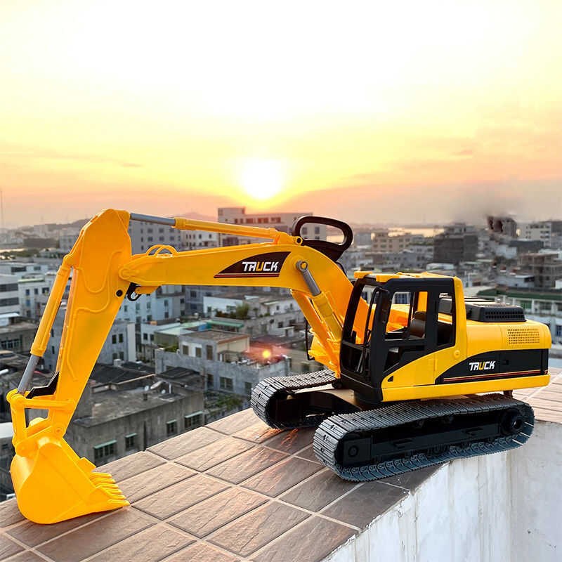 & & Large Excavator Toy Vehicle Inertial 3 Year Old Boys