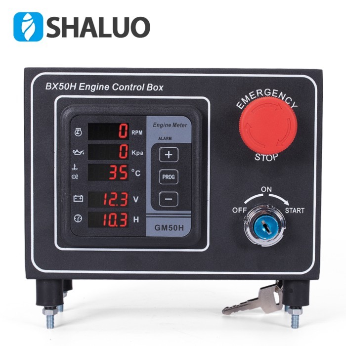 GM50H Multi Function Generator Controller Engine Digital Meter Diesel Generator Control Box Cabinet