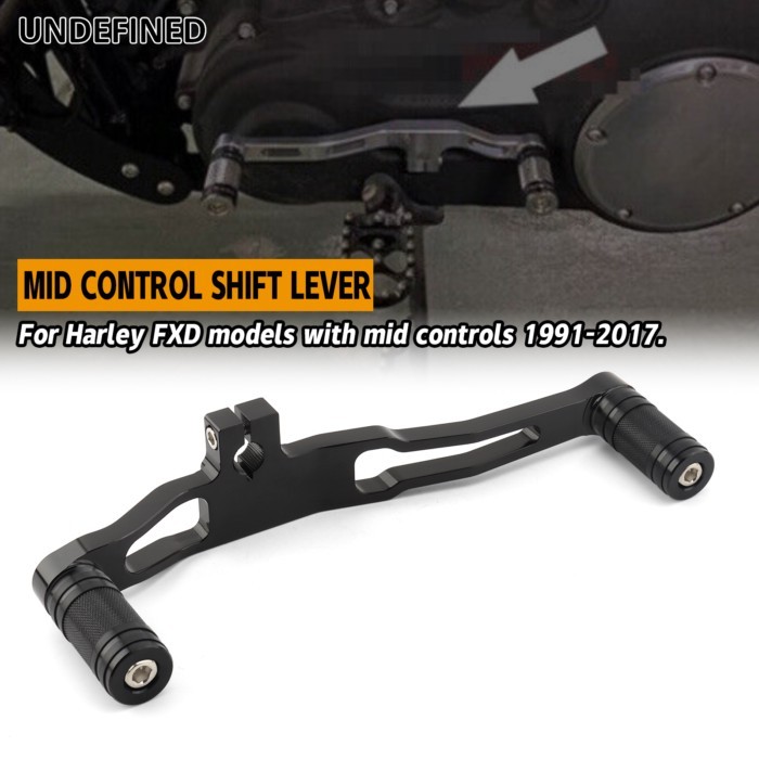 Mid-Control Heel Toe Shift Lever Shifter Pegs for Harley Dyna FXD Fat Bob FXD Super Glide Wide Glid