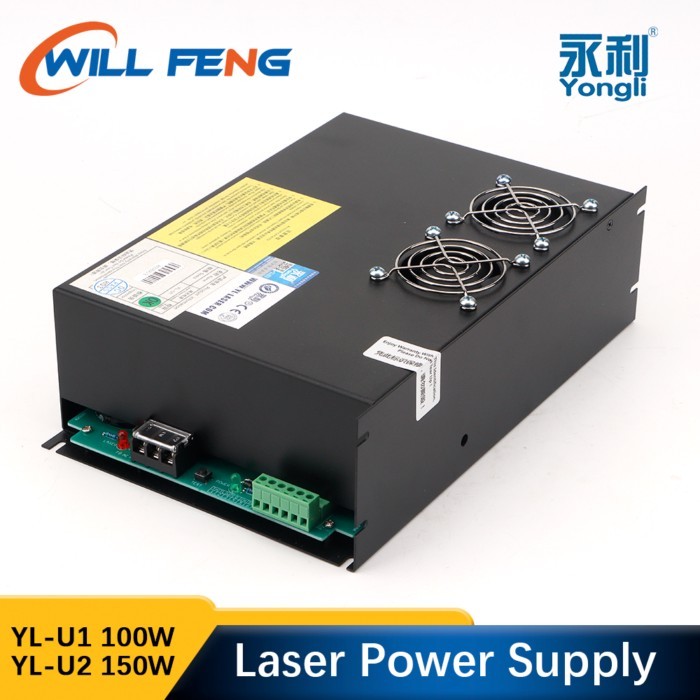 Will Feng YongLi 100W 150W Co2 Laser Power Supply Source YL-U1 U2 For H4 R5 H8 Laser Tube And Cutti