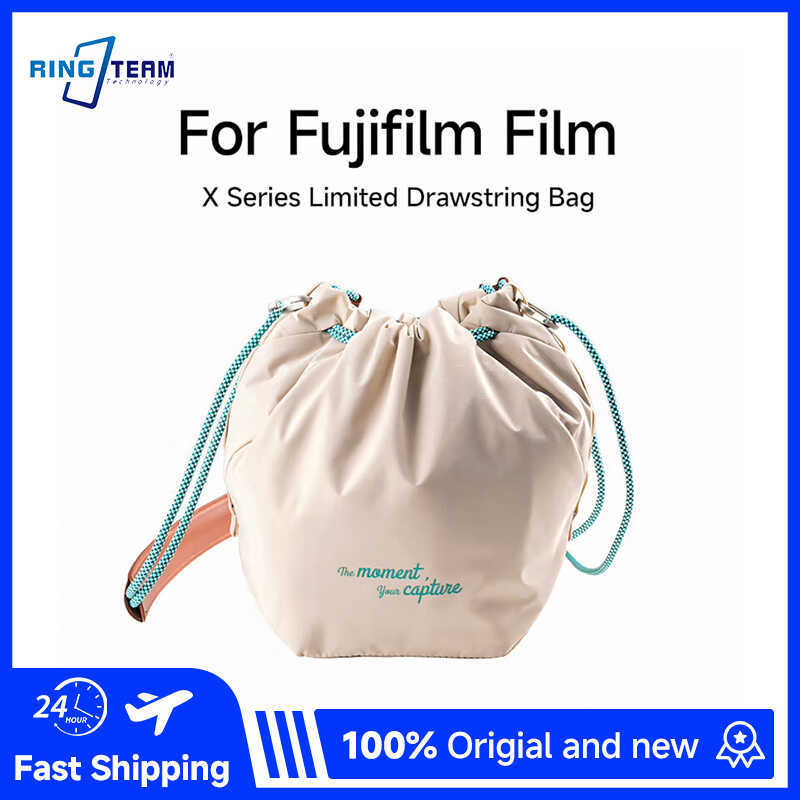 ring Camera Pouch For Fujifilm X-T5 X-S20 X-T4 X-H2 Ivory White Anti-Collision With Magnetic Pocket