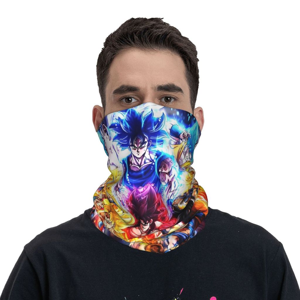 Custom DBZ Vegeta Hot Manga Bandana คออุ่นผู้หญิงผู้ชายฤดูหนาวเดินป่าผ้าพันคอสกี Gaiter การ์ตูน Face