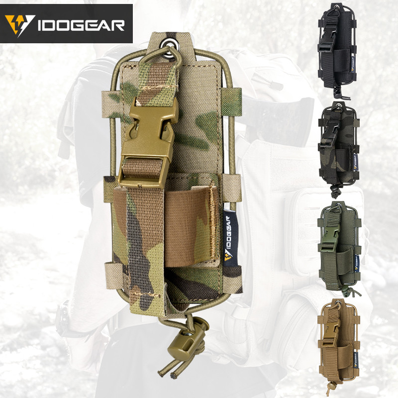 IDOGEAR เครื่องส่งรับวิทยุยุทธวิธี MOLLE BAOFENG/POFANG UV5R UV82 กระเป๋าวิทยุยุทธวิธีน้ําหนักเบา 35
