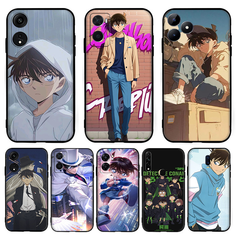 A + 8 Cartoon boy Detective ConanสําหรับOPPO F5 A73 F7 F9 Pro A7X A9 F11 F17 F25 Pro F19 A74 F19 Pro