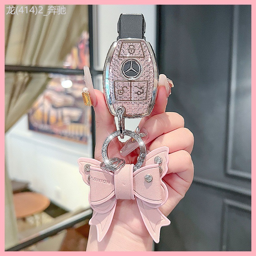 【2023-2025】 เหมาะสำหรับ Mercedes-Benz ฝาครอบกุญแจ c260 เก่า cla รถ glc260 เปลือก v260 หัวเข็มขัด gl