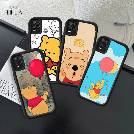 RK85 Winnie the Pooh Hp ชุบปลอกสําหรับ Realme Reno A77s A96 F21S 9i A76 7 A3 A57s 8Z F21 A3X C31 A36