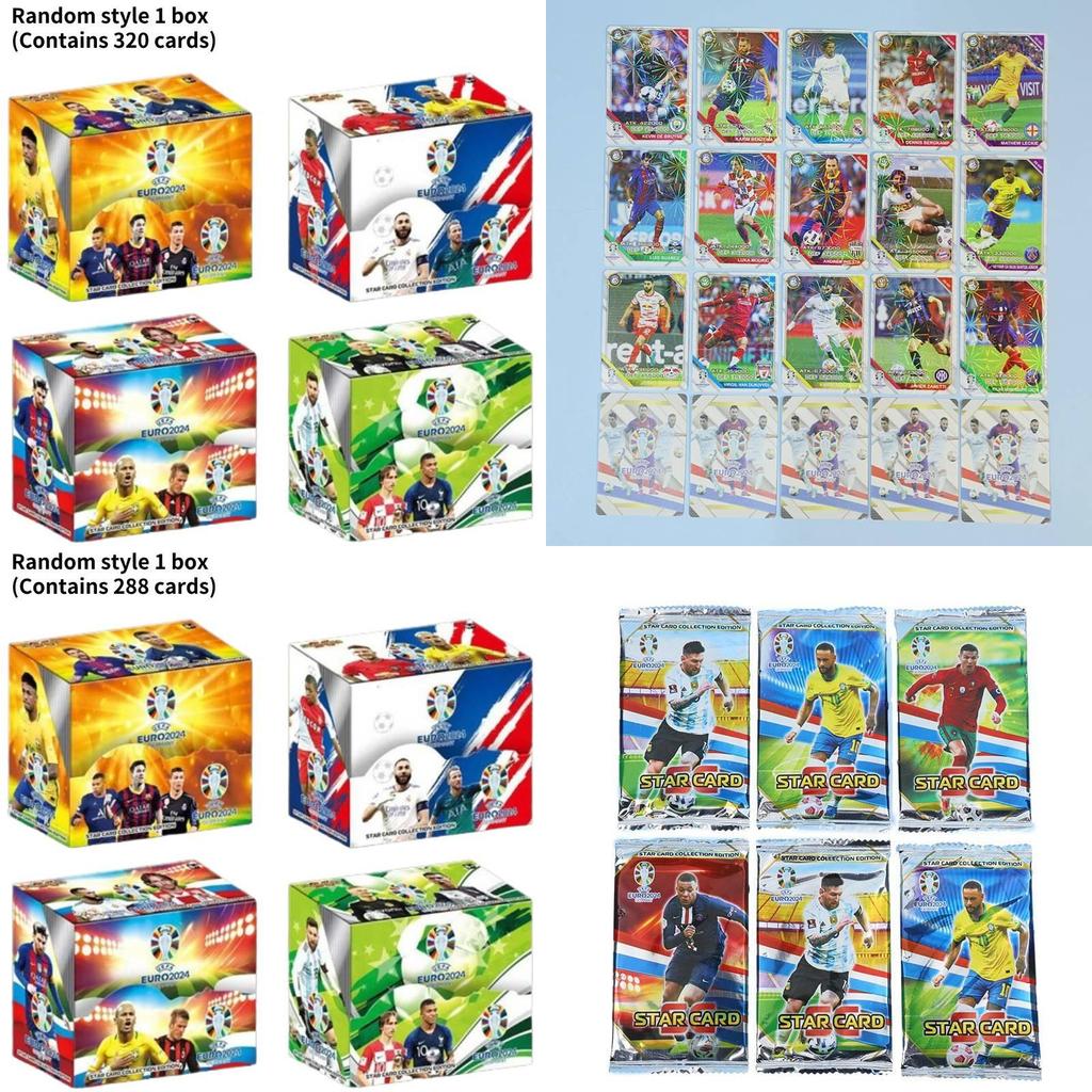 Star Football Ultimate Cards ถ้วยยุโรป Messi Neymar Ronaldo Card Deck Collectible