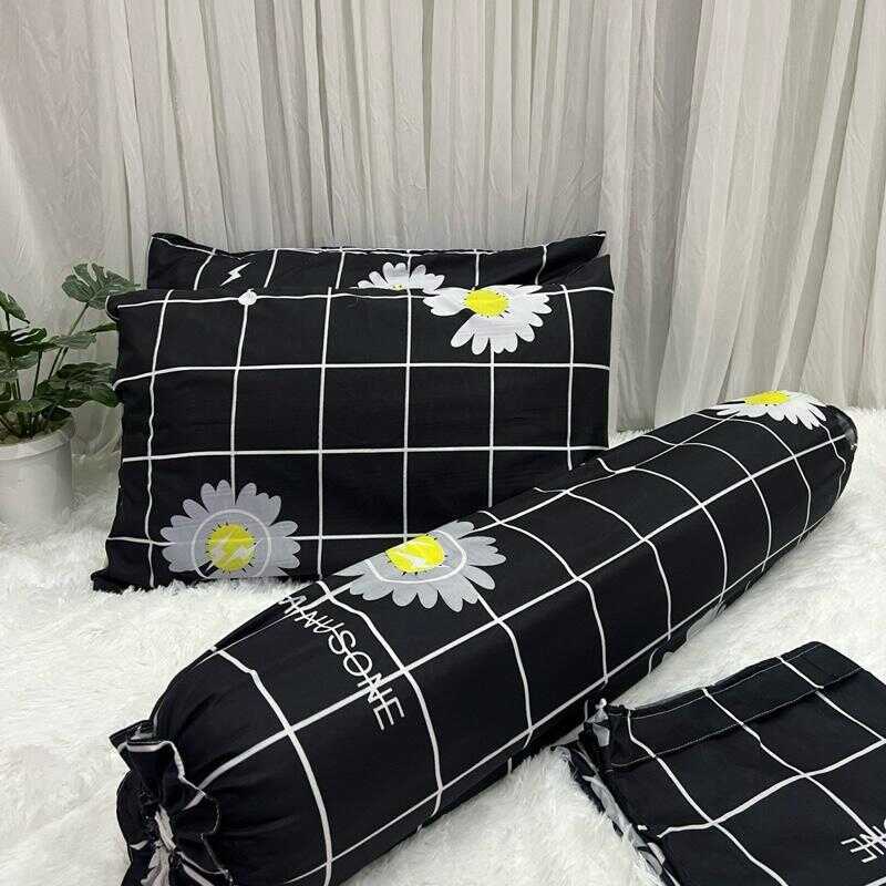 โปรแรง!![ชุดปลอกหมอน+ปลอกหมอนข้าง] 4ใบ 100฿.-ในเซ็ตปลอกหมอน2ใบ+ปลอกหมอนข้าง2ใบ ลายสดใสน่ารัก 3C9
